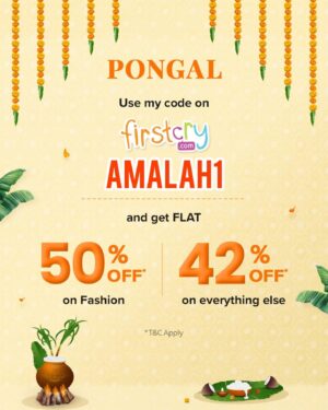 Amala Paul Instagram - #Collaboration with @firstcryindia 🌾✨ Wishing all my lovely followers a joyful Pongal

Pongal holds a special place in our hearts and this year is extra special as it’s Ilahi’s very first and @firstcryindia added a lovely touch to it with their adorable outfits—it truly felt like they’ve become part of our celebrations. 

For us, Pongal is about savoring sweet traditions—cooking delicious Pongal, creating colorful kolams and enjoying precious moments of togetherness.

Don’t miss out on exclusive discounts—get 50% off on fashion and 42% off on everything else with my code! 

CODE - AMALAH1

#PongalWithFirstcry25 #PongalwithFirstcry #harvestjoywithfirstcry25 #festivewithfirstcry25 #Firstcryfashion #FussNowAtFirstcry #FirstcryIndia #Firstcry