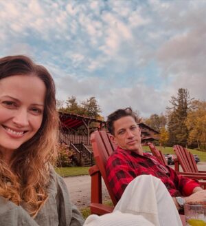 Amy Acker Instagram - An 18 hour getaway with @jimmycarp in his element at @urbancowboylodge #fallvibes