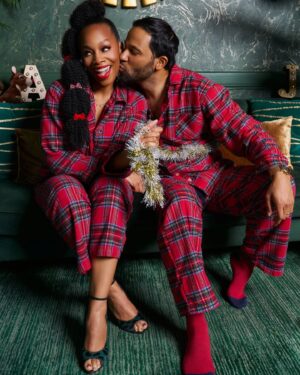 Anika Noni Rose Instagram - ...and to all a good night.

Hair: @ryanburrellhair
Barrettes @hm
M/u: @meccadickerson 
📷: thank you, @dbiv_photography 

#christmas #joy #pajamas #love #dbivphotography #tartan #vermontcountrystore