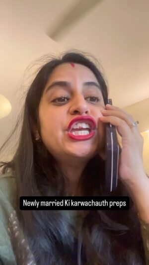 Ankita Sahigal Instagram - #AD Mrs. most stylish ka award bhi wapis aayega na jaise @swiggyindia ki “crazy deals are back” !?
.
.
.
#reelkarofeelkaro #reelitfeelit #reels #reelsindia #funnyreels #newlymarried #karwachauth #funnyvideos #wedding #feelitreelit #ad