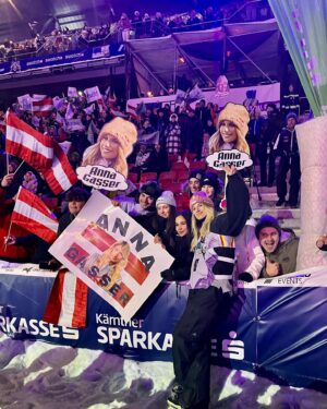 Anna Gasser Instagram - So special to jump in front of a home crowd ♥️ thanks everyone so much for the great vibe , the loud cheering and the never ending support .  Congrats to all the girls for amazing riding and even though I wasn’t on the podium this time  I’m gonna always remember this one @bigairklagenfurt