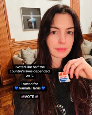 Anne Hathaway Instagram - ✨ @kamalaharris because of course ✨