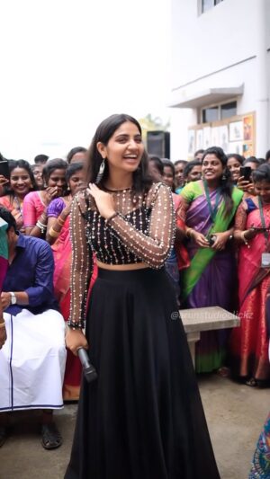 Anshita Akbarsha Instagram - Sindhi college pongal celebration✨🤍🧿

.
.
🎥 @arunstudioclickz 
Costume @dresscape_ 
#happy #pongal #collage #students #sindhicollege #love #bepositive #behappy #loveyourself