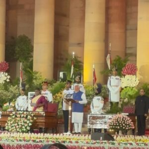 Anushka Rathod Instagram - Attended our Prime Minister’s swearing in ceremony at Rashtrapati bhavan today 😄
Beyond grateful to have received this invite!🫡