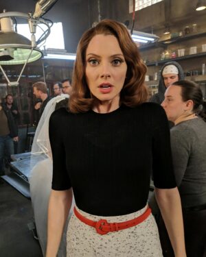 April Bowlby Instagram - Whaaaaat?!! 
All 4 Seasons of Doom Patrol are available to stream in the UK! And in Ireland !!! 🍸👠💥🤖
@dcdoompatrol @itvxofficial @itv