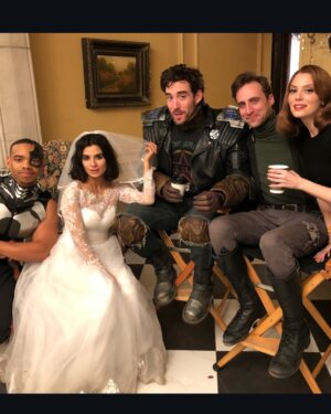 April Bowlby Instagram - Whaaaaat?!! 
All 4 Seasons of Doom Patrol are available to stream in the UK! And in Ireland !!! 🍸👠💥🤖
@dcdoompatrol @itvxofficial @itv