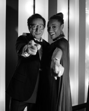 Ariana DeBose Instagram - It was so nice to be at the globes and cheer on everyone for their hard work this season✨ Especially with my new leading man @kehuyquan! So grateful to have had the chance to work with him. Im excited for you to see him and this stellar cast in our film @lovehurtsmovie 🌹 #comingsoon