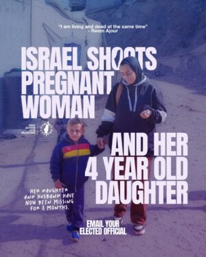 Armeena Khan Instagram - 🚨 ISRAEL SHOOTS PREGNANT WOMAN AND HER 4 YEAR OLD DAUGHTER 🚨

Reem Ajour, a mother from Gaza, has been separated from her husband, Talal, and their four-year-old daughter, Masaa, since March 2024. The family had sought refuge in a relative’s home in Gaza City after being displaced during the ongoing genoc/de.

On March 24, Israeli forces raided the house, opening fire as they stormed in. Reem, who was three months pregnant, was shot in the stomach. Talal suffered a severe leg injury and was bleeding heavily. Masaa, just four years old, was shot by Israeli forces in the shoulder, passing out but still breathing, as Reem recounted.

An Israeli soldier pointed a gun at Reem and ordered her to head south. Reem said she begged to stay with her family, but the soldier shouted, “Go south!” With no choice, she grabbed her younger son and left, still bleeding.

“It was all in a blink of an eye,” she said. “It was all so fast.” Bleeding and in pain, she walked for over two hours, carrying her son, until she reached a hospital in central Gaza. There, doctors treated her stomach wound and found her babys pulse. However, weeks later, the babys heartbeat stopped, and she suffered from a miscarriage.

Eight months have passed, and the 23-year-old mother still has no answers about the fate of her husband and daughter. The occupation claims it does not have them. Shortly after the raid, Israeli forces levelled the house where Talal and Masaa had been staying. Reem does not know if they were still inside at the time.

“I am living and dead at the same time,” she said.

👉 EMAIL YOUR ELECTED OFFICIAL NOW! USE THE FREE TEMPLATE IN @humantiproject’s bio or visit HumantiProject.org 👈

——

Sources: The Independent & The Associated Press