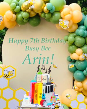 Asin Instagram - Happy 7th Birthday Busy bee Arin, who has a finger in every pie! Keep growing and surprising us with your many talents!

#HappyBirthdayArinRayn #polyglot #artist #scientist #dancer #pianist #musician #bestdaughterintheuniverse
