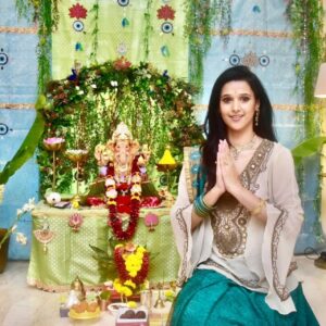 Astha Agarwal Instagram - Jai Ganesh Deva 🙏😇
