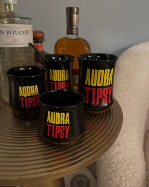 Audra McDonald Instagram - This is an opening night gift from my incredible sister in law and her family. They have a company called @punkrockpottery and make the coolest most amazing pottery. Of course these were custom made. All of their stuff is designed, hand thrown and hand painted by them!  I have yet to actually get tipsy drinking from them because…it’s been only a steady diet of tea, coconut water, and liquid IV but some day Audra might get a bit Tipsy in one of these amazing mugs. ❤️❤️
