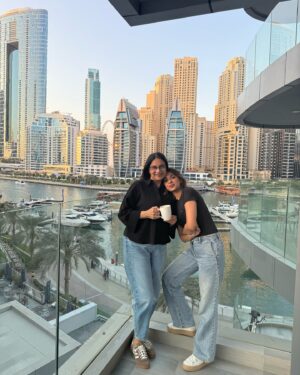 Avantika Hundal Instagram - Sunshine of our lives!! Keep planning trips Ma and we’l keep tagging along 😆😆