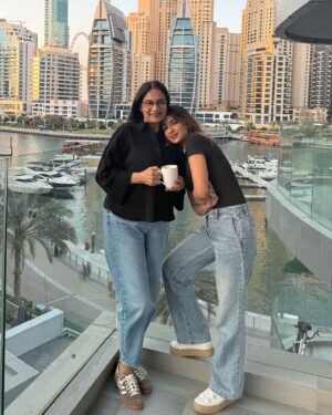 Avantika Hundal Instagram - Sunshine of our lives!! Keep planning trips Ma and we’l keep tagging along 😆😆
