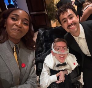 Ayo Edebiri Instagram - wore a suit, wore a grill, saw some pals, almost didn’t get on the red carpet so Ethan took pictures of me that are very very bad 🫶🏾 (go see Nickel Boys!!) - lots of love, feeling so so very grateful - golden globes ‘25!!! 🪶❣️