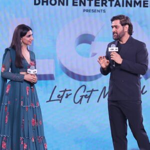 Bhavana Instagram - Had a lovely time hosting the audio launch of #letsgetmarried for @dhoni.entertainment ! Congratulations to @sakshisingh_r and the entire team for bringing about family entertainers and great content for all ages :) 
Always a delight chatting with @mahi7781 , who was at his wittiest best ❤️
Good fun working with one of my fav event teams, @cabexperiences 
Waiting to watch the film, just like y’all :) 
.
.
.
.
Photos : @mjdigitalchennai 
Outfit : @the_adhya_designer 
.
.
.
#vjbhavna #msdhoni #sakshidhoni #lgm #harishkalyan #ivana #nadhiya #dhonientertainment #whistlepodu