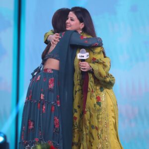 Bhavana Instagram - Had a lovely time hosting the audio launch of #letsgetmarried for @dhoni.entertainment ! Congratulations to @sakshisingh_r and the entire team for bringing about family entertainers and great content for all ages :) 
Always a delight chatting with @mahi7781 , who was at his wittiest best ❤️
Good fun working with one of my fav event teams, @cabexperiences 
Waiting to watch the film, just like y’all :) 
.
.
.
.
Photos : @mjdigitalchennai 
Outfit : @the_adhya_designer 
.
.
.
#vjbhavna #msdhoni #sakshidhoni #lgm #harishkalyan #ivana #nadhiya #dhonientertainment #whistlepodu