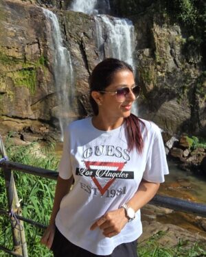 Bhumika Chawla Instagram - From Srilanka …. Ramboda FALLS — ending 2024 … Such beauty of nature …. Happy New Year …. To a new year,  a new day and to new beginnings ✨
Love to all of you ..💕