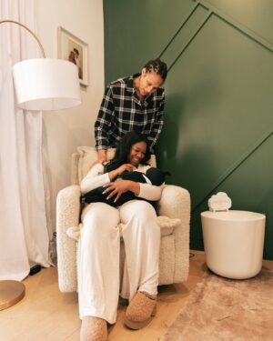 Brittney Griner Instagram - Bash may have the best room in the house. Thank you @strolleria for providing the most comfortable nursing chair and stroller. Relle and I both fall asleep with Bash at night in that chair and wake up without any aches and pains! That’s a plus in my book! @crateandkids proud to partner with you in designing Bash’s room! We love every detail from his amazing book wall collection to his comfortable crib! He sleeps like a big man in his room alone 💤 #strolleriapartner #crateandkidspartner #ilovemystrolleria #ilovemycrateandkids