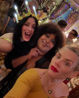 Busy Philipps Instagram - i don’t know. put on some fancy dresses. throw a party last minute or go to a party or stay home or go out to dinner but  remember to be around people who love you and who get it. don’t waste time on people who don’t. drink a perfect martini. go to the dog park or take a walk. look at the moon by yourself and be cold and sad. make a rad vase in pottery and put flowers in it. hug your kids and your friends and your dogs and your cats. hug other peoples dogs. stay healthy even when everyone else gets sick. find the messages and take pictures to remind yourself. listen to the best music. cry on the street, who cares? wear red lipstick. wear big hats. go eat fancy pot pie. go dance it off. turn the page. turn it again. one more time. write a new story. write a better ending. or maybe fuck it just write a new beginning. realize that it’s never going to be anything other than what it is right now and be grateful for that because even if it feels impossible and you end up on the floor sobbing, you do know that at some point, you won’t be. remember that it’s all a wave- like the ocean not a beauty queen. remember that it’s all you get. remember how lucky you are to get any of it. Remember how fun it is. REMEMBER THAT YOU HAVE IT ALL INSIDE OF YOU ALWAYS. goodnight you guys, i love you.