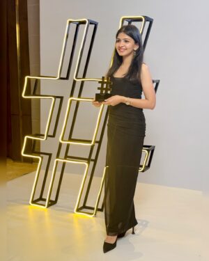CA Sakchi Jain Instagram - We did it!!🥹❤️

I’m beyond happy to tell you guys that I’ve been awarded the “Finance Educator of the Year” at the InfluenceEx Awards! 🏆 

This recognition is truly special, and I owe it to each and every one of you who have supported me along the way. This award is as much yours as it is mine 💙 

A huge thank you to @exhibitmagazine for seeing the potential in financial education and giving it a platform. 

Here’s to continuing this journey, empowering more people with financial knowledge, and proving that with hard work and a dream, anything is possible. 🙌 

Let’s keep growing, learning, and making financial literacy accessible for all!💪🏻