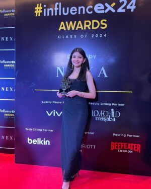 CA Sakchi Jain Instagram - We did it!!🥹❤️

I’m beyond happy to tell you guys that I’ve been awarded the “Finance Educator of the Year” at the InfluenceEx Awards! 🏆 

This recognition is truly special, and I owe it to each and every one of you who have supported me along the way. This award is as much yours as it is mine 💙 

A huge thank you to @exhibitmagazine for seeing the potential in financial education and giving it a platform. 

Here’s to continuing this journey, empowering more people with financial knowledge, and proving that with hard work and a dream, anything is possible. 🙌 

Let’s keep growing, learning, and making financial literacy accessible for all!💪🏻