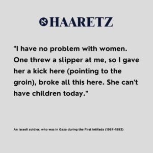 Carice van Houten Instagram - Repost from @translating_falasteen
•
Testimonies from Israeli soldiers, spanning from the First Intifada to the 2024 Gaza war, reveal patterns of dehumanization, civilian killings, and systemic brutalization. A recent Haaretz article show how these atrocities have become normalized over decades.

شهادات من جنود إسرائيليين تمتد من الانتفاضة الأولى حتى حرب غزة 2024 تكشف أنماطاً من التجريد من الإنسانية وقتل المدنيين وتفشي الوحشية. مقال حديث في هآرتس يبرز كيف تم تطبيع هذه الفظائع على مدار عقود.

Source: Haaretz, Dec 23, 2024