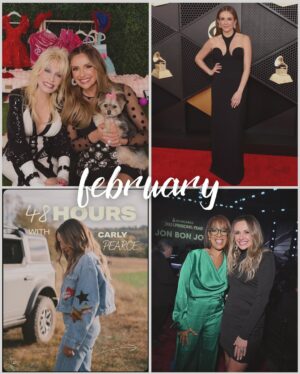 Carly Pearce Instagram - To be completely honest, 2024 was hard! It’s ironic to look back at the “highlight reel” that show all of these amazing moments, but realize underneath it wasn’t my favorite. Isn’t life funny like that? Sometimes you don’t even know the silent struggles behind the smiles. What I’m most grateful for is that I’m finally feeling more like myself, after a very hard year of challenging health issues.

For anyone who’s scrolling feeling like this wasn’t their favorite year, I see you. I’ll toast to all of you tonight that 2025 is what we all deserve 🥲❤️