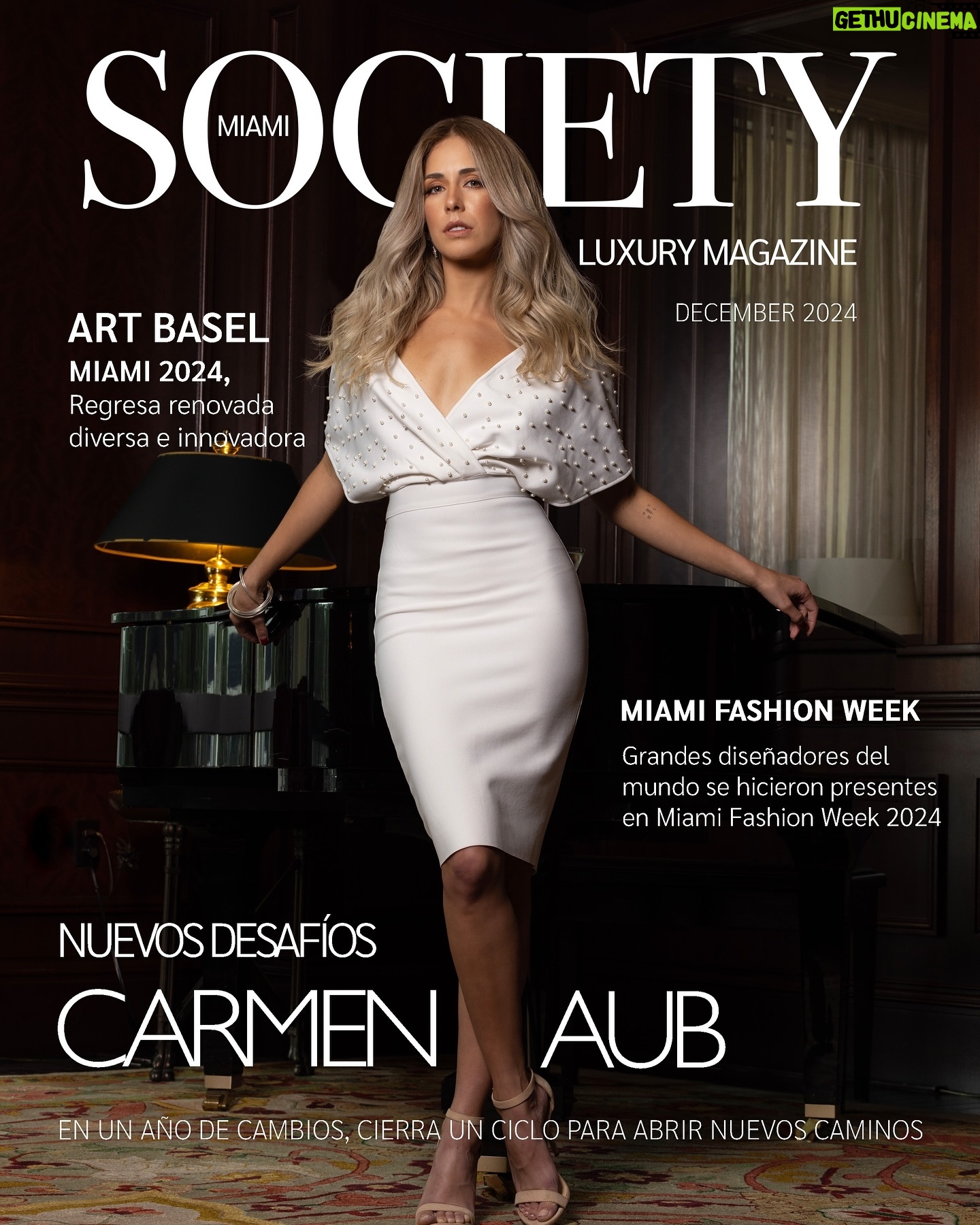 Carmen Aub - 2.8K Likes - For Society’s December 2024 issue, @carmenaub talks about her new challenges, entering a new phase in acting career, and details of her daily life.
Tap the link in bio to read the full profile.
Production @metgroup.360
Venue: @jwmarriottmiami
Photographed by @angelramoos
Photography assistant @yojaima.ramos
Written by @juaniriquelme
Styled by @benditoclosetstyle
Hair & Makeup by @laurasbarcelo @laurabarcelobeauty
Society, December 2024.