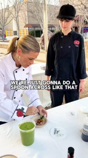 Cat Cora Instagram - I love teaching eager and talented chefs who are hungry to learn! I am so lucky to have the best teams by my side who make events like these so seamless, and fun! Never underestimate the power of plating a dish beautifully 🍽️

#teamwork #dreamwork #IC3 #cheflife #femalechef #mentoring #platingskills