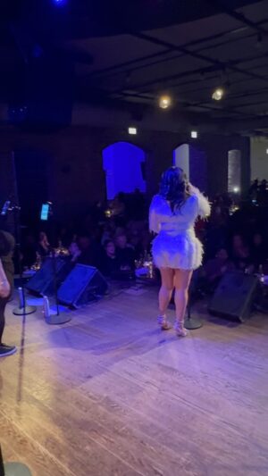 CeCe Peniston Instagram - Just a quick snippet from the show at @citywinerychi @seientertainment @byronvgarrett @damakeup1 @iamtravislamarr @zomiller @andreayoungthestylist @jgrant81 #keeponwalking #cecepeniston #liveband #live #holiday #feathers