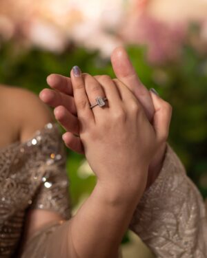 Chahat Anand Instagram - 💍 Will share how he proposed soon @mattandchahat 

#engagedcouple #instacouples #couplesinlove #coupletime