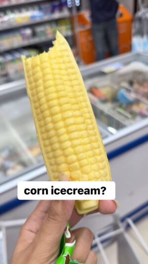 Chahat Anand Instagram - bhutta lovers?🧚🏻‍♀️ Follow @chahat_anand ✨for more intere food videos 🧚🏻‍♀️ 

There’s a meetha version in another part of the world😵‍💫 If you love corns, you are gonna love this😵‍💫😍Another japan finds🧚🏻‍♀️ 

the outer layer was the same texture as softy we eat in streets. This corn icecream a very nice taste of corn that i totally loved😍🙆🏻‍♀️

#icecreamaddict #icecreamofinsta #japanesedessert #japonesefood #japanfood