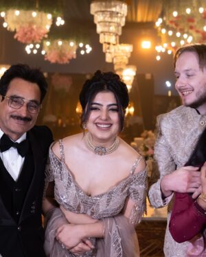 Chahat Anand Instagram - Some more pictures from the function ✨ @mattandchahat 

my outfit - @chaashni.couture 

#lovecouple #coupletime #instacouples #engagedcouple #newlyengaged