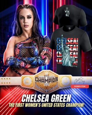 Chelsea Cardona Instagram - NEW TEE for a NEW CHAMP 🇺🇸
Link in bio & live on @wweshop