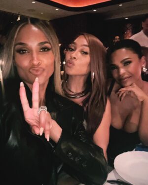 Ciara Instagram - What a beautiful night celebrating you @KimKardashian. 
Having your own Flagship @Skims store in NY is Major AF! 
We are all so proud of you!