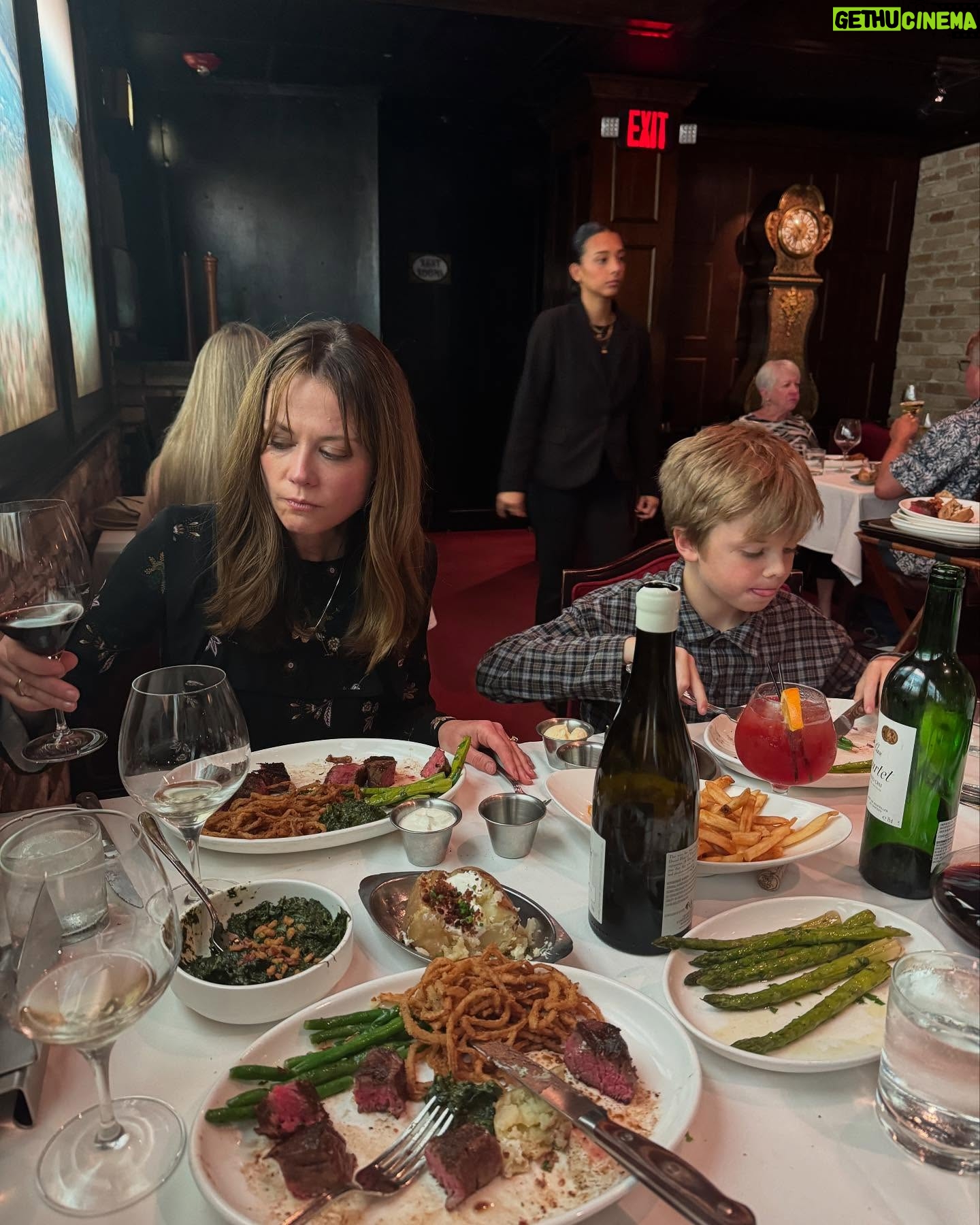 Claire Coffee - 6.9K Likes - Steak drunk @bernssteakhouse for THANKSGIVING !! #deeperwelltour