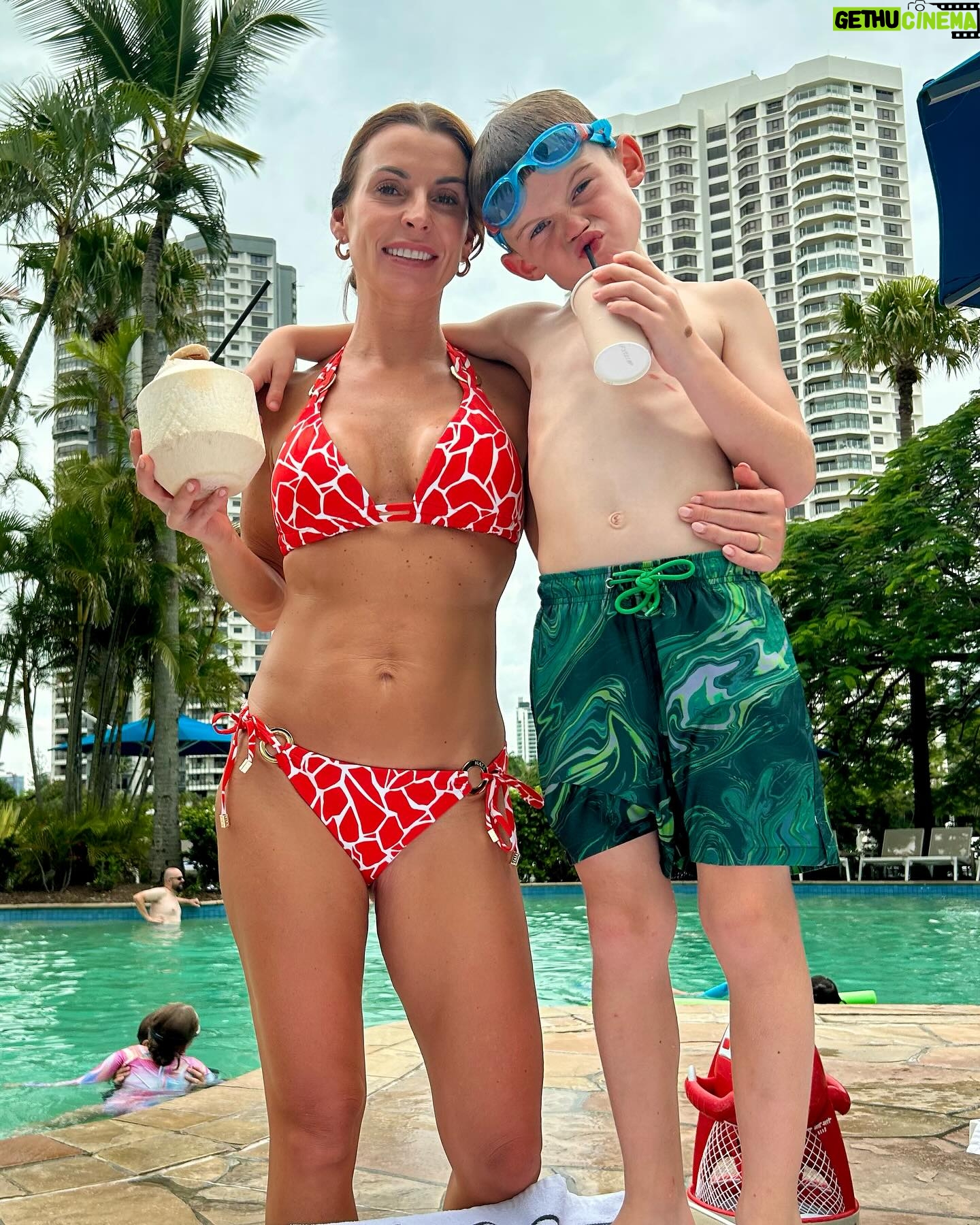 Coleen Rooney - 191.1K Likes - Enjoying the hotel Pool post jungle!! β¦.Love my bikini @naia_beach @tessdaly β€οΈ