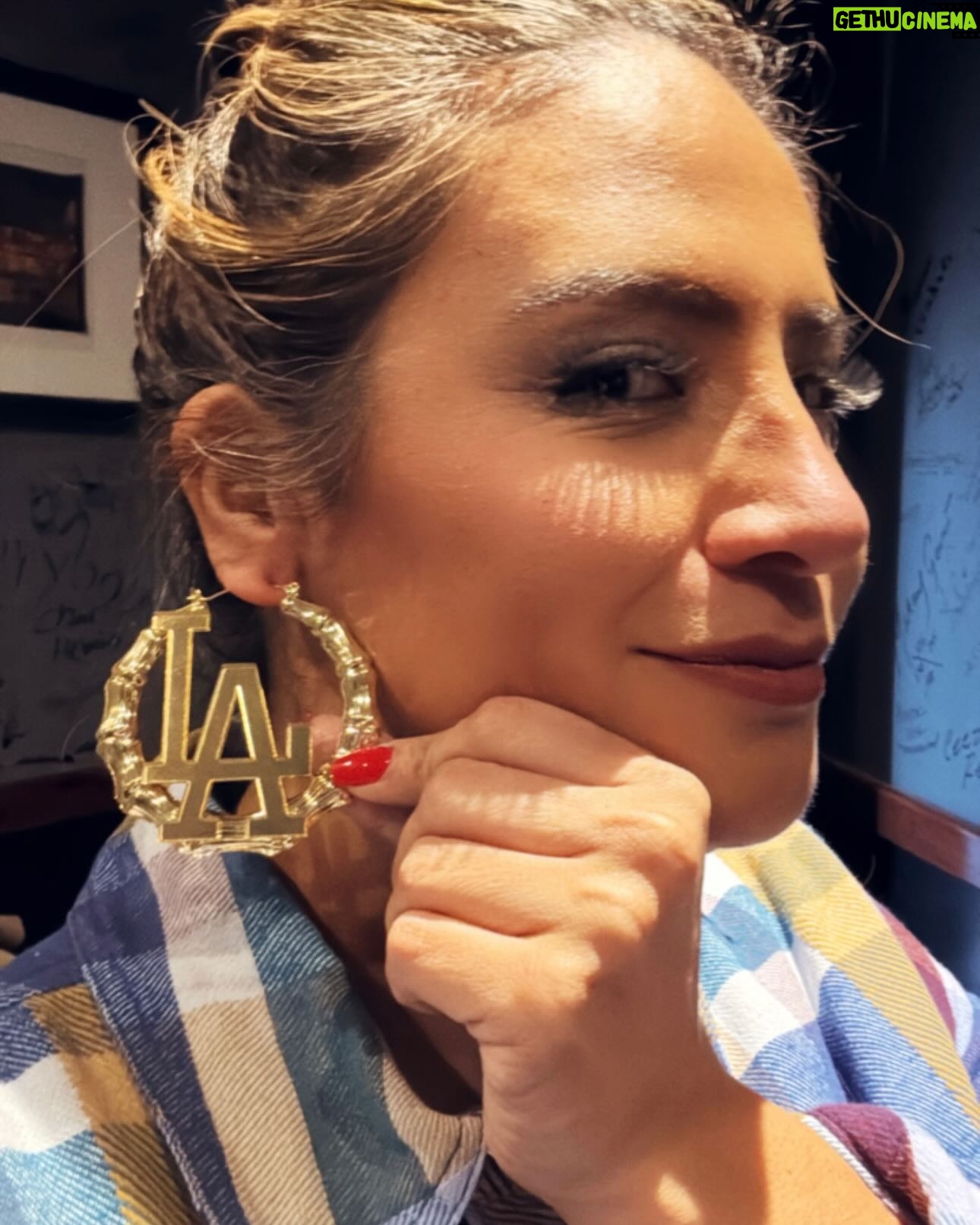 Cristela Alonzo - 2.7K Likes - For everyone that’s complimented the earrings I’ve been wearing this weekend @ontarioimprov…I wanted to post them and shout-out @ilaments - she’s the person behind these earrings. I have them in gold and Dodger blue. I’ve bought from her for years. Her stuff is great. Let’s support small businesses when we can! 😘