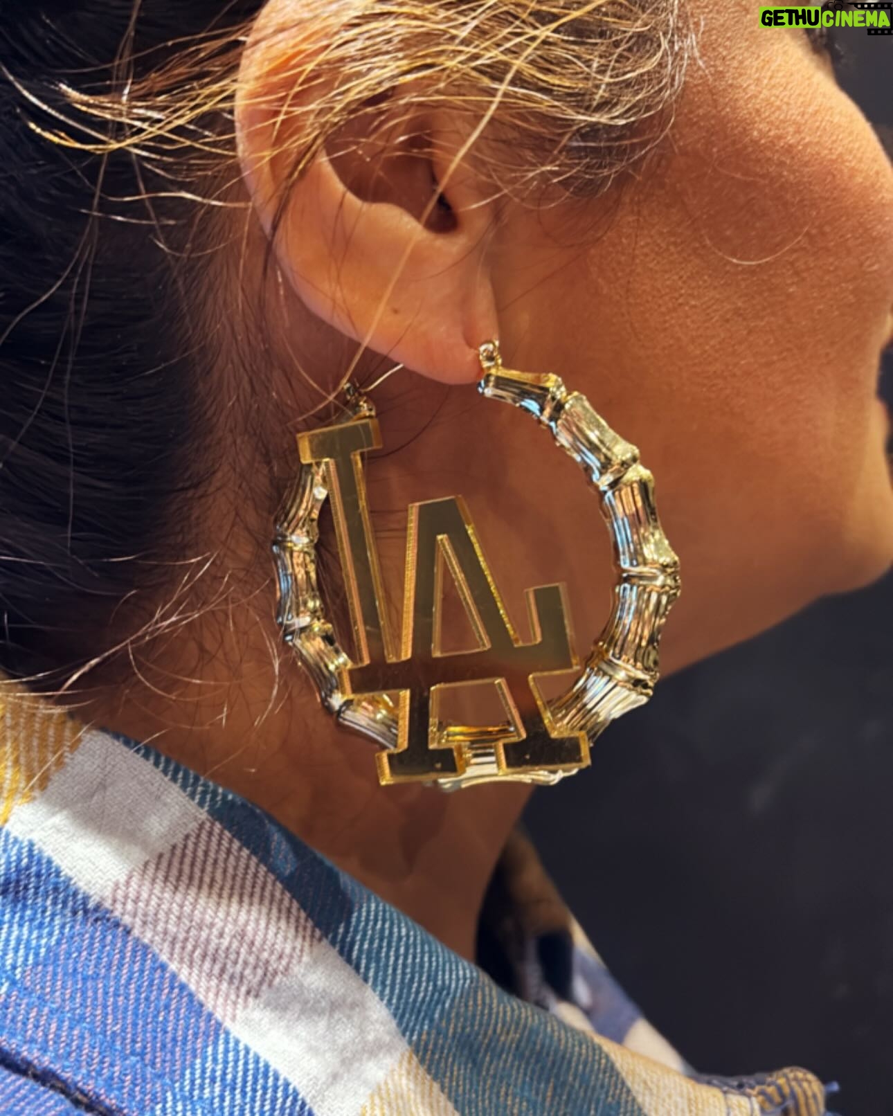 Cristela Alonzo - 2.7K Likes - For everyone that’s complimented the earrings I’ve been wearing this weekend @ontarioimprov…I wanted to post them and shout-out @ilaments - she’s the person behind these earrings. I have them in gold and Dodger blue. I’ve bought from her for years. Her stuff is great. Let’s support small businesses when we can! 😘