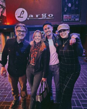 Dawn McCoy Instagram - Who needs holiday magic when you’ve got @LargoLosAngeles magic with @NedBrower @SarahJaneMorrisTheActress and the newly beard-free smiles, music & musings of @MarcMaron?
Great show, fellas. GREAT show.
And, happy birthday weekend, Ned!