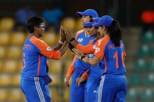 Deepti Sharma Instagram - Grateful for this incredible moment! 🇮🇳🏏 Celebrating a thrilling win against Pakistan 
and reaching 250 wickets in my journey. 
Thank you for all the support! 🙏💙 

#TeamIndia #Historicwin #250Wickets #jaishreeram #Grateful” #indvspak #Asiacup2024