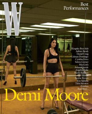Demi Moore Instagram - @WMag Best Performances Issue 🏋🏻‍♀️ Shot by @mertalas and @macpiggot, styled by @saramoonves, words by #LynnHirschberg. Grateful to be included — thank you to the whole team!