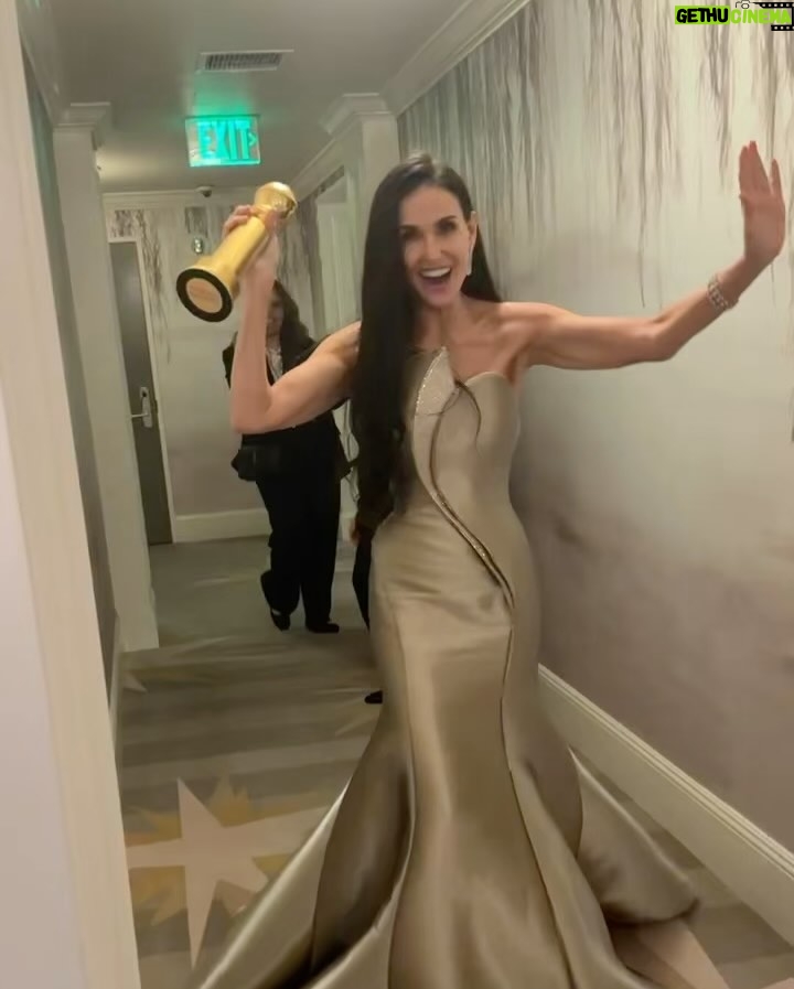Demi Moore - 768.1K Likes - Woke up this morning still in shock but full of so much joy, love, and gratitude for this honor and recognition. I am so deeply humbled and the little girl in me is saying FUCK YEAH!
Thank you for your support and kind words, and thank you @goldenglobes 🙏🏻🏆♥️