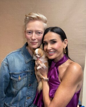 Demi Moore Instagram - Around the world and back again with miss @pilaf.littlemouse. What a year we've had! My forever plus one 🐭♥️