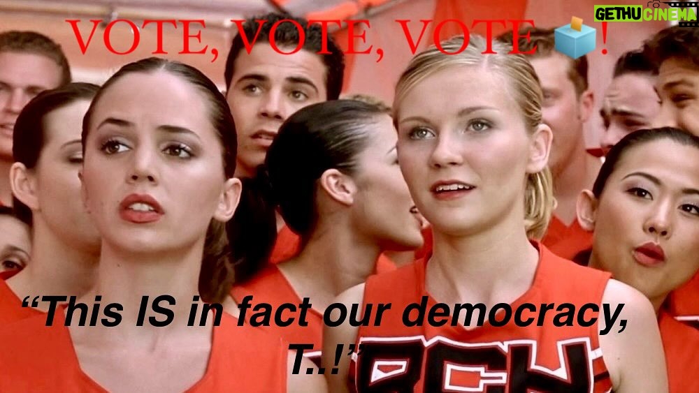 Eliza Dushku - 14.7K Likes - This IS, in fact, our DEMOCRACY..! Your vote IS your voice, make yourselves heard today! #democracy #cheerocracy π
Drop me a π£ in the comments below if you voted today !!
#America #VOTE
