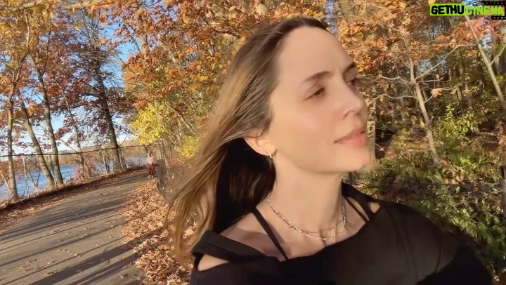 Eliza Dushku - 12.4K Likes - Biking~ taking in the beautiful #Boston fall leaves = my peace & calm. If, like me, youβre feeling anxious about this week, try to remember to breathe and find moments of hope joy ππ