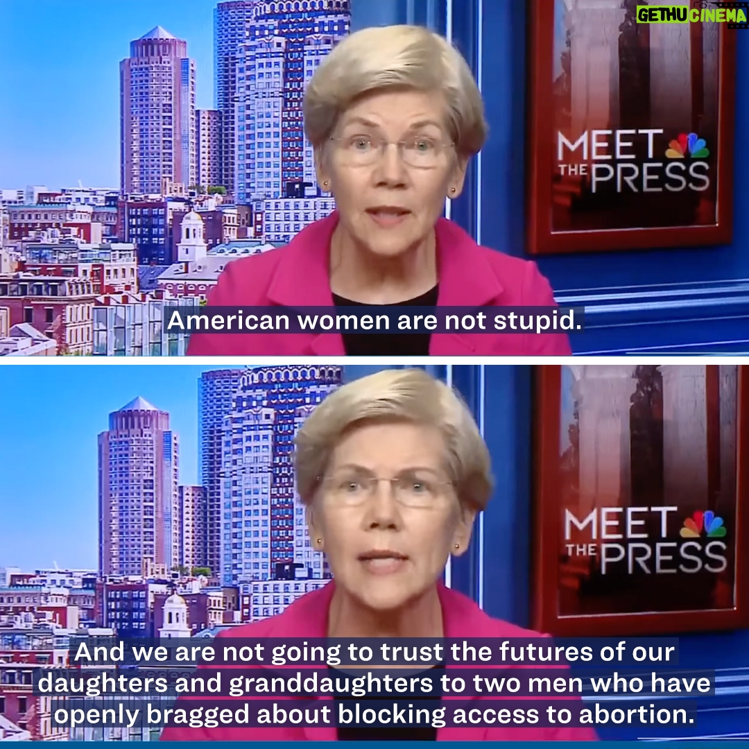 Elizabeth Warren - 71.9K Likes - American women are not stupid.