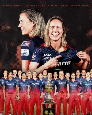 Ellyse Perry Instagram - RCB claim the crown.

Congratulations to Always Human’s @EllysePerry and her team @RoyalChallengersBangalore who have won the WPL series title. Ellyse’s incredible season saw her also receive the Orange Cap Award for amassing 347 runs, the most of any other player in the 2024 WPL season.

#EllysePerry #RoyalChallengersBangalore #WPL #Cricket