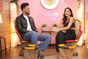 Elvish Yadav Instagram - In today’s another episode shot we had the current sensation @elvish_yadav gracing our show for promoting his upcoming song on @playdmfofficial  is an absolute bundle of energy. Episodes dropping very soon on my YouTube channel. #DesiVibesWithShehnaazGill #elvishyadav #elvisharmy  #shehnaazgill