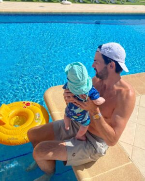 Emily Atack Instagram - A week of sun, sea and Barney in his nappy x